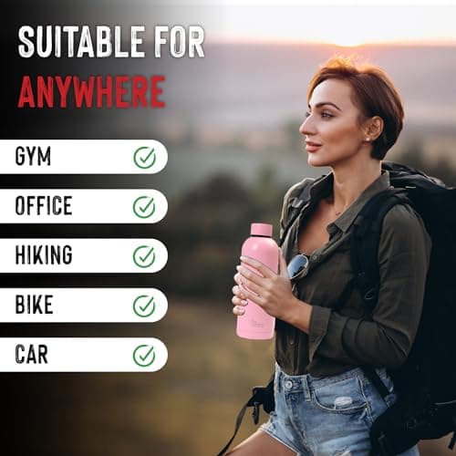 OTTO KONING Water Bottle 500ml Insulated Stainless Steel Flask — view 6