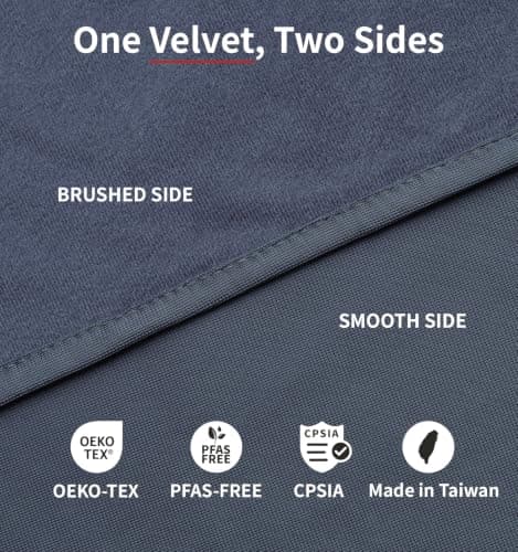 Litume Compact Fleece Travel Blanket with Stuff Sack, 70x48 Inches, Moisture Wicking and Breathable Blanket, Foldable Throw for Couch, Car Rides, Train, Camp, Backpacking, Traveling — view 6
