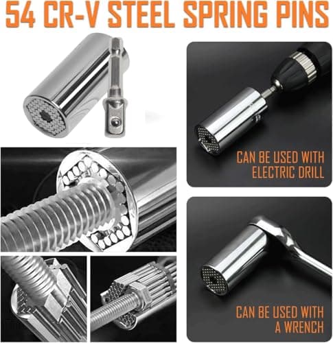 Universal Socket Set, Multi-Function Socket Tool with Drill Adapter — view 3