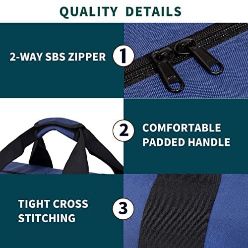 Vorspack 10L Extra Large Foldable Duffle Bag for Travel, Camping, Blue — view 5
