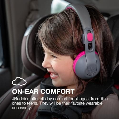 JLab JBuddies Studio 2 Kids Headphones Wireless - Wired Mode, Sharing, Pink — view 3