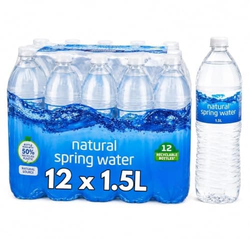 Multipack Cost co - 1.5l Bottle Still Spring Water, Bulk Hydration Pack For Everyday Use - 12 x 1.5l Bottles