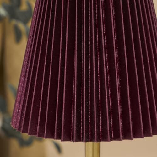OHS Rechargeable USB Cordless Table Lamp, Cordless Battery Lamp Decorative Portable LED Light Bedside Table Lamps for Bedroom Living Room Home Office, Burgundy — view 5