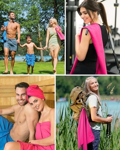 Fit-Flip Swimming towel – quick dry microfibre beach towel — view 5