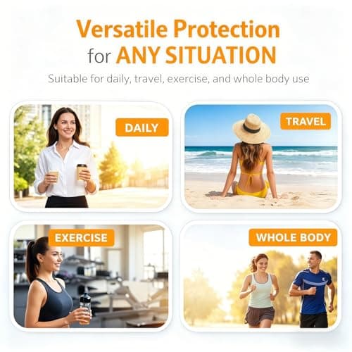 2*50Pcs Mini Sunscreen Travel Size Spf 50+,Mini Sun Cream for Face & Body,M/ini Sunscreen Travel Sun Cream,Waterproof Su/nscreen,Sun Protection in Tra/vel Size,Long Lasting Sun Protection,Non-Greasy — view 5