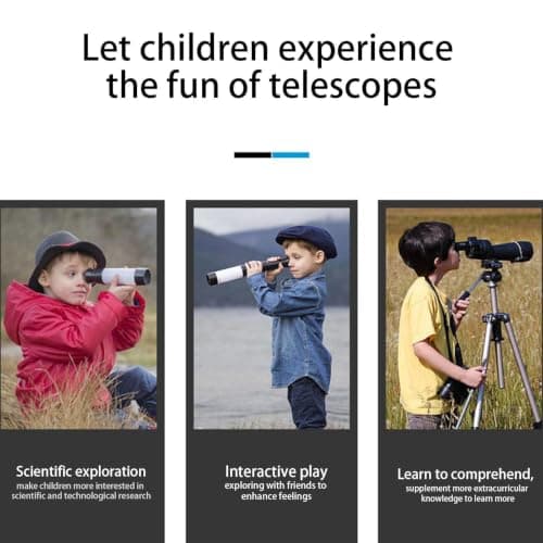 Kids Astronomical - Telescope Astronomical, Landscape Telescope with Tripod — view 5