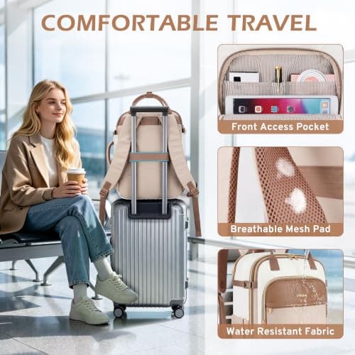 ETRONIK for Ryanair Cabin Bags 40x30x20, 24L-30L Expandable Travel Backpack — view 5