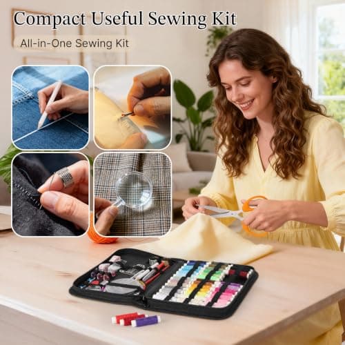 Coquimbo Sewing Kit for Adults Beginner, 160 Pieces Needle and Thread Kit — view 6