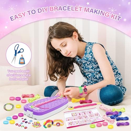 FHNSEL Friendship Bracelet Making kit,Arts and Crafts for Kids Ages 6-12 — view 6