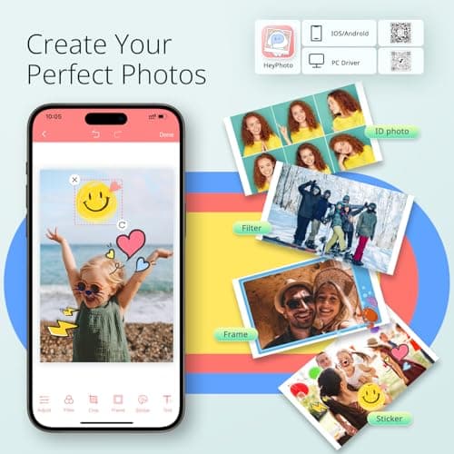 YOTON 4x6 Photo Printer, Picture Printer with 54 Sheets for Family Memories — view 2