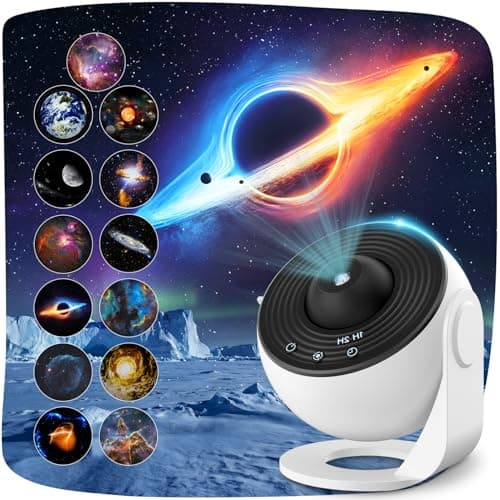 Mexllex Planetarium Star Projector PRO 2026, Premium 13-in-1 Galaxy Projector with 13 Space Discs, Upgraded Brighter Lens, Wider Ceiling Projection, StarryNight Light for Kids Adults Bedroom