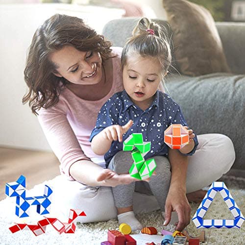 SONEER 12 Pack Party Bag Fillers,Twist Puzzle Toys,24 Blocks,Random Color — view 5