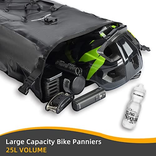 ROCKBROS Bike Pannier Bag 100% Waterproof, 25L-32L Rear Rack Bike Bag — view 4