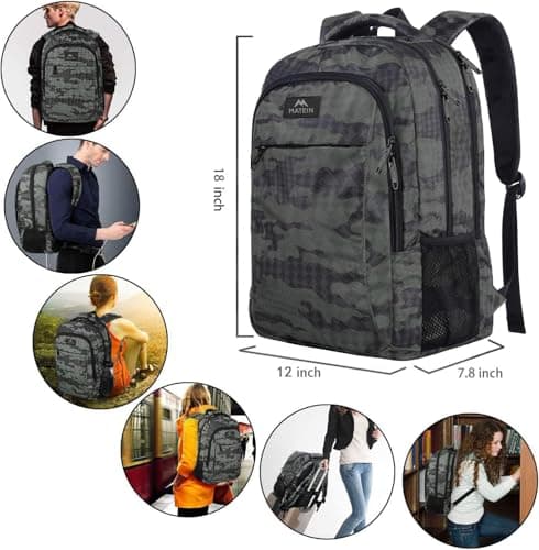 MATEIN 15.6 Inch Travel Laptop Backpack, Work Bag Lightweight Laptop Bag — view 3