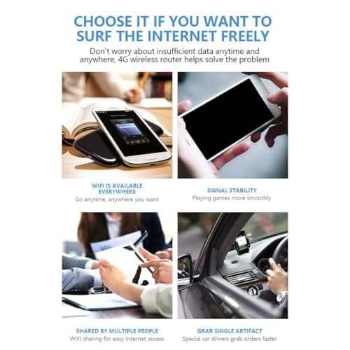 Juinrinet Portable WiFi 4G In Car Display 300Mbps Pocket Router for Travel — view 4