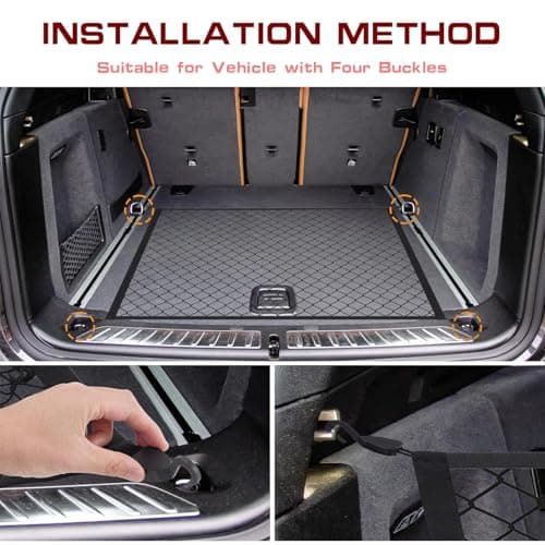 Car Cargo Net,Adjustable Organizer Storage Net,60 x 40cm Elastic Nylon Mesh — view 6