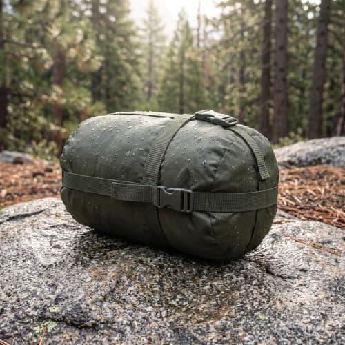 Alipis Water Resistant Compression Sack with Adjustable Quick Release Cross Straps Breathable Tear-resistant Travel Stuff Sack for Camping Backpacking and Outdoor Gear Storage — view 6