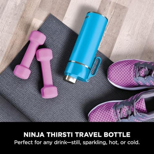 Ninja Thirsti 530ml Water Bottle, Tropical Blue DW1801EUUKSB — view 2