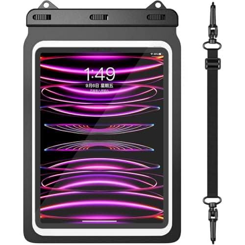 Waterproof Tablet Case, Tablet Pouch Dry Bag Fit 2025 MacBook Air-iPad Air 13" iPad 11"A16-iPad Pro 12.9“ 6/5/4/3 iPad Pro 10.5/9.7 iPad Air 5/4/3 10.9" 2022/2020, Galaxy Tab S10+ S8/S7/A9