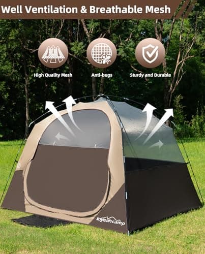 LOYEAHCAMP Tent 4/6 Person Blackout Camping Tent with Rainfly — view 5