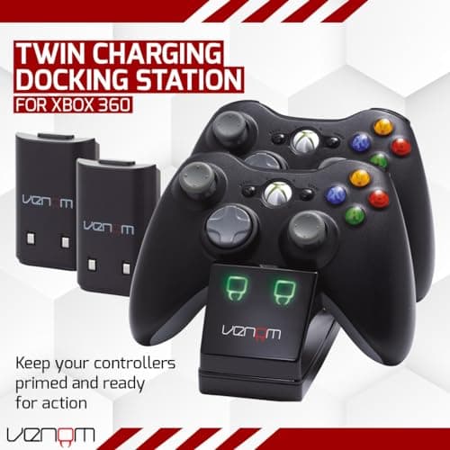 Venom Xbox 360 Charging Dock with 2 x Rechargeable Battery Packs (Xbox 360) — view 2
