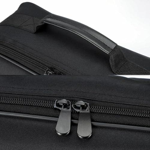BaotyJie Projector Carrying Case Projector Storage Bag,Large Capacity Polyester Universal Sturdy Black Adjustable Strap Organizer Bag — view 4