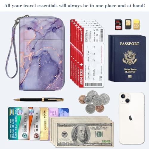 FINTIE Passport Holder Travel Wallet for Family — view 5