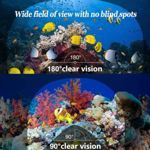 Full Face Snorkelling Mask, 180° Panoramic View, Anti‑Fog Anti‑Leak Dry‑Top Snorkel Gear, Compatible with Action Cameras for Adults & Kids, Ideal for Beach Holidays (1, Pink, L-XL) — view 6