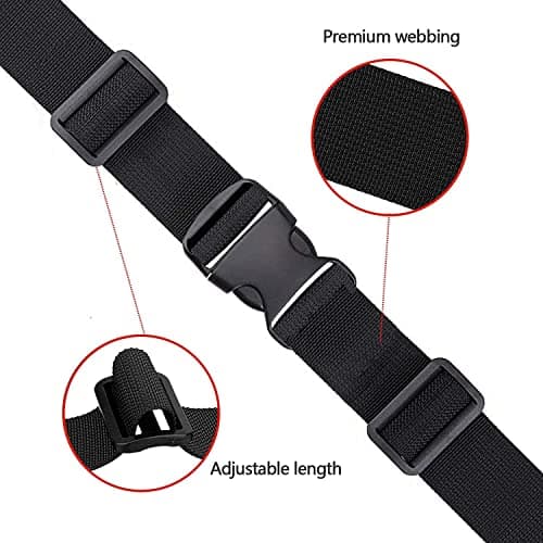 Golf Trolley Cart Bag Straps Webbing Fastener Belt Repalcement & Quick Release Buckle Sleeping Bag Strap - Adjustable & Durable Luggage Suitcase Bag Straps Christmas Tree Straps for Storage — view 2