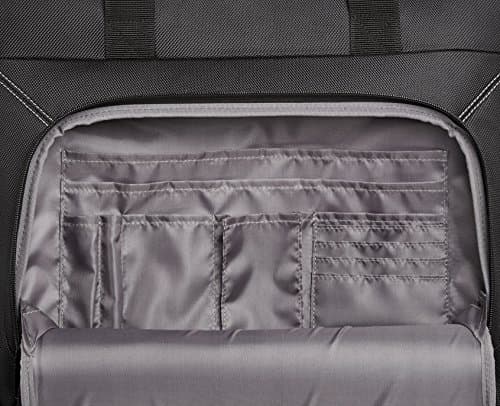 Amazon Basics Laptop bag with quick-rolling wheels and easy-access front pocket - fits Laptops up to 15.6 inch (39.6 cm), Black — view 3