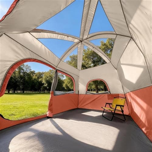 CAMPROS CP 4-6 Person Tent, Waterproof Family Camping Tent with Rain Cover — view 5
