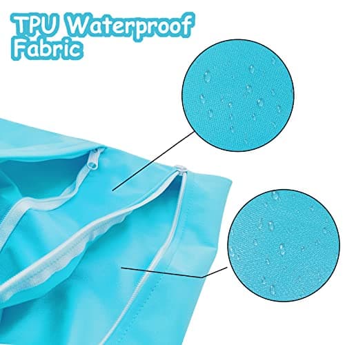 JNBGTU 3Pack Waterproof Wet Dry Bags, Reusable Washable Double Zipper Pockets, Ideal for Diapers, Swimming, Travel, Gym, and Beach — view 2