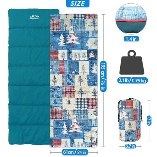 STANDERECT Heated Sleeping Bag Liner, 3 Adjustable Temperature Levels, Heated Sleeping Bag pad for Cold Weather Backpacking or Hiking, Multi USB Power Supported — view 6