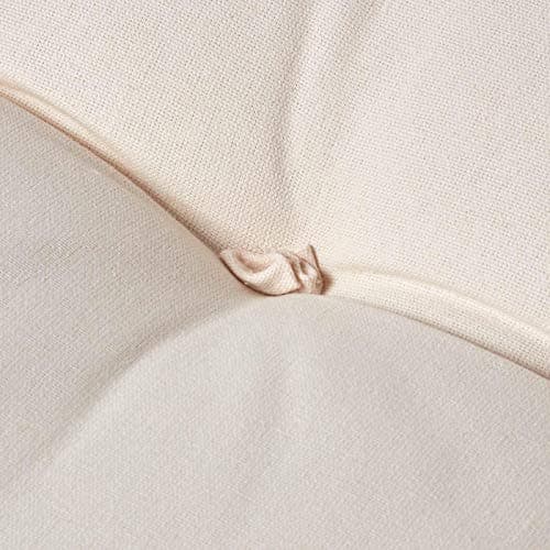 HOMESCAPES Cream Back Support Cushion Thick Lumbar Cushion for Armchair, Desk Chair or Sofa Soft 100% Cotton Orthopaedic Posture Cushion, 15cm Deep — view 5