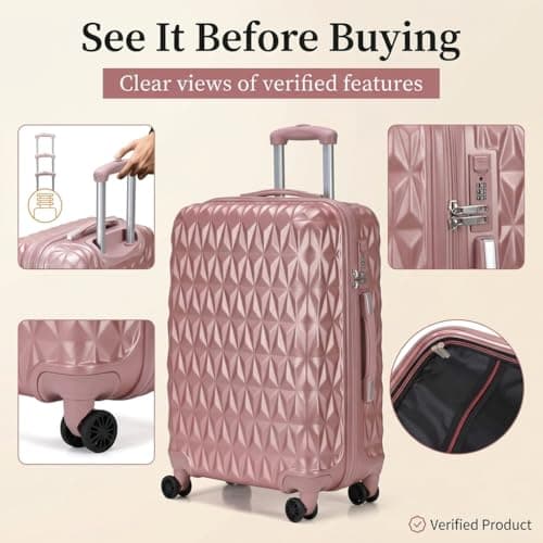 CMY Suitcase 28 Inch Large Hard Shell Lightweight ABS Checked-in Luggage — view 3