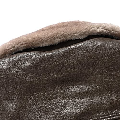 Mens Winter Coat Notched Collar Trench Coats Classic Motorbike Jackets — view 5