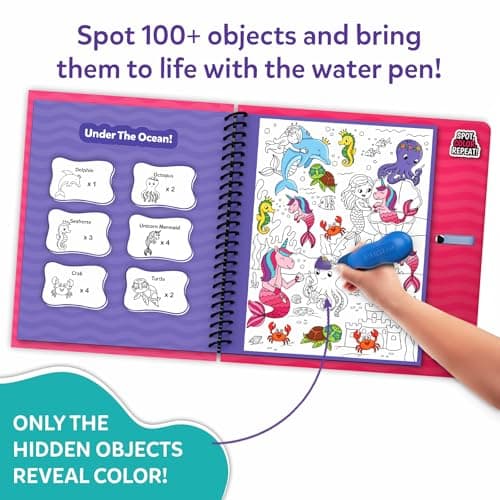 Skillmatics Water Spotter Unicorns & Princesses, Activity Book, Travel Toy — view 4