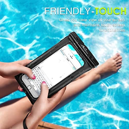 KP TECHNOLOGY Waterproof Phone Pouch for Samsung Galaxy S7 / S7 Edge / S6 / S6 Edge / S5 Neo Mini / A10 A10s / A03 Core / J7 Prime / J6 J6 Plus / J5 / J4 Plus / J4 J3 J2 J1 S4 S3 S2 & upto 7" (BLUE) — view 3