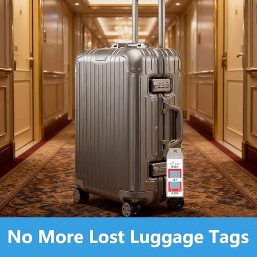 10 Pcs P&O Cruise Luggage Tag Holders, Waterproof Clear Cruise Luggage Tags with Stainless Steel Loops, 2025-2026 Suitcase Tag Accessories for P&O Cruise Lines, Durable Travel Essentials — view 6