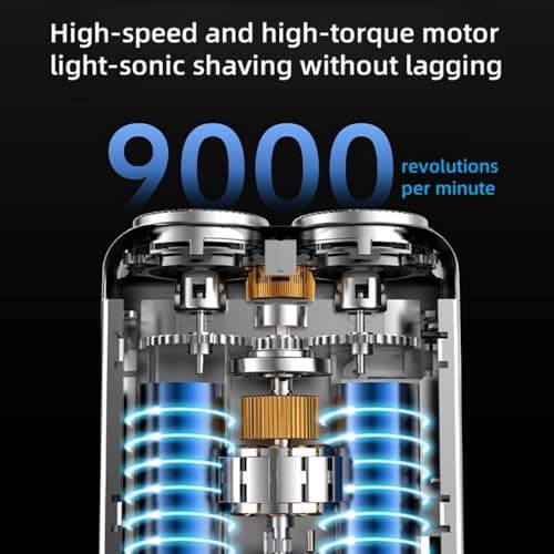 Mini Electric Shaver for Men,Cordless Rechargeable Travel Shaver,Double Head Mini Portable Beard Trimmer Men,Wet & Dry Face Shavers,Fast Shaving Mens Electric Razor,Waterproof Compact Razor — view 4