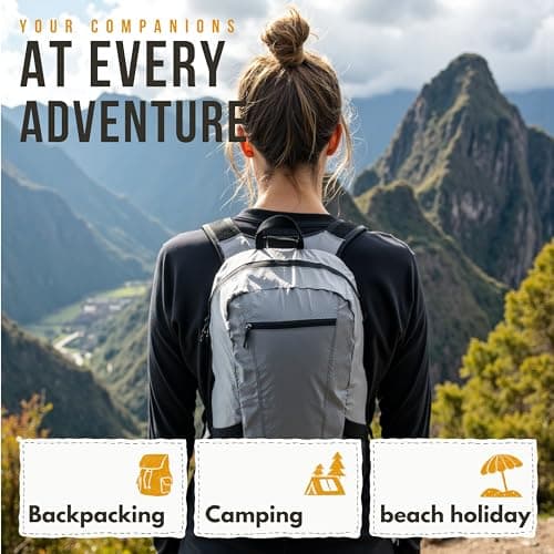 Backpacker's Journey Foldable Backpack, Ultralight 90 g - 20 l and 25 l Daypack, Water-Repellent, Packs into Its Own Pocket — view 5