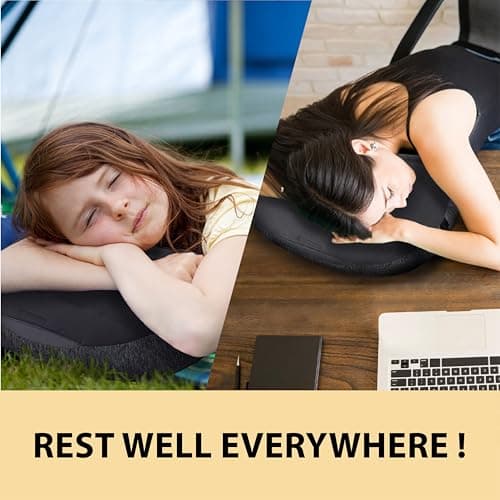 TREKOLOGY Camping Pillow - Premium Inflatable Pillow for Camping, Beach, and Travel - Ultimate Comfort for Adults (Grey) — view 6