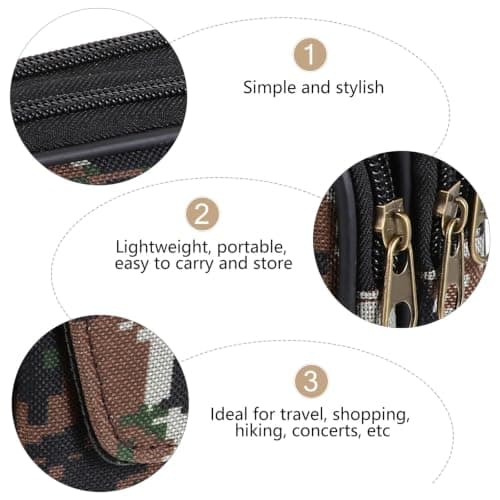 Canvas Waterproof Phone Storage Bag with Belt for Men Travel — view 3