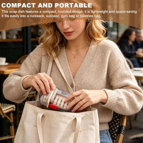 2 Pcs Travel Soap Case, Box & Dish - Waterproof Leakproof with Lid for Bathroom Camping Outdoor Use — view 5