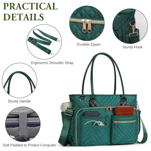 APXEL Laptop Bag Briefcase for Women Large Laptop, 15.6 inch Teacher Bag — view 4