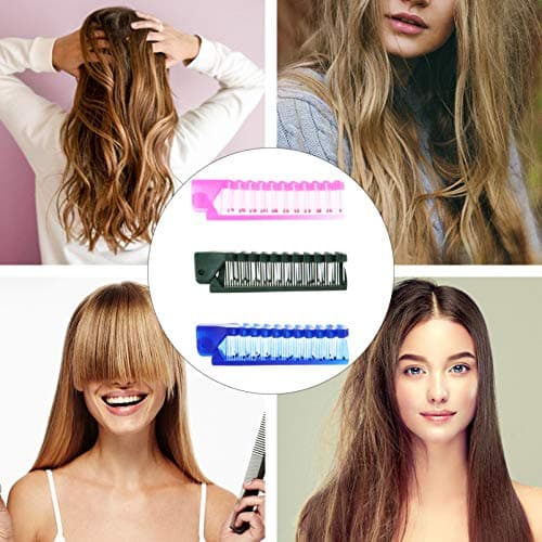 12pcs Plastic Folding Comb Set Portable Travel Hair Care — view 2