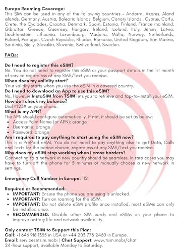 Europe eSIM 30Day |12GB Internet in 5G/4G/LTE | Unlimited Local Calls + 30 Minutes + 200 Texts to Worldwide| eSIM QR Code Sent by email Within 24Hrs of Shipping | Scan QR Code and use Immediately — view 4
