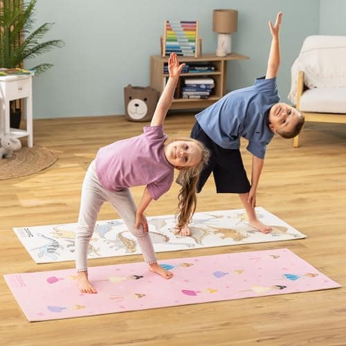 Core Balance Kids Yoga Mat, 152cm x 60cm, Dinosaur Pattern — view 2