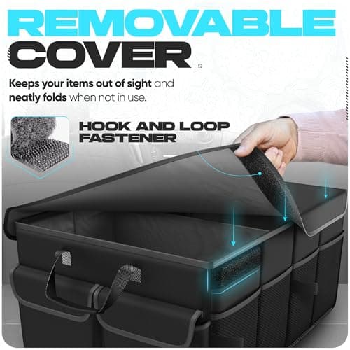 FORTEM Car Boot Organiser - Foldable Car Organiser & Storage for SUV Trucks — view 5