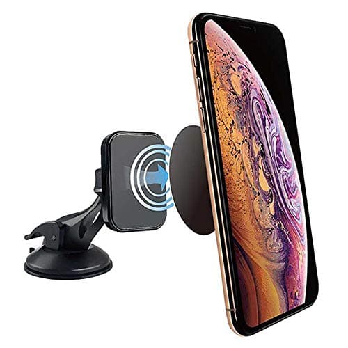 IWIO Magnetic Windscreen/Dashboard Car Universal Mobile Cradle Phone Holder compatible with Micromax Canvas Infinity Pro - BLACK — view 2